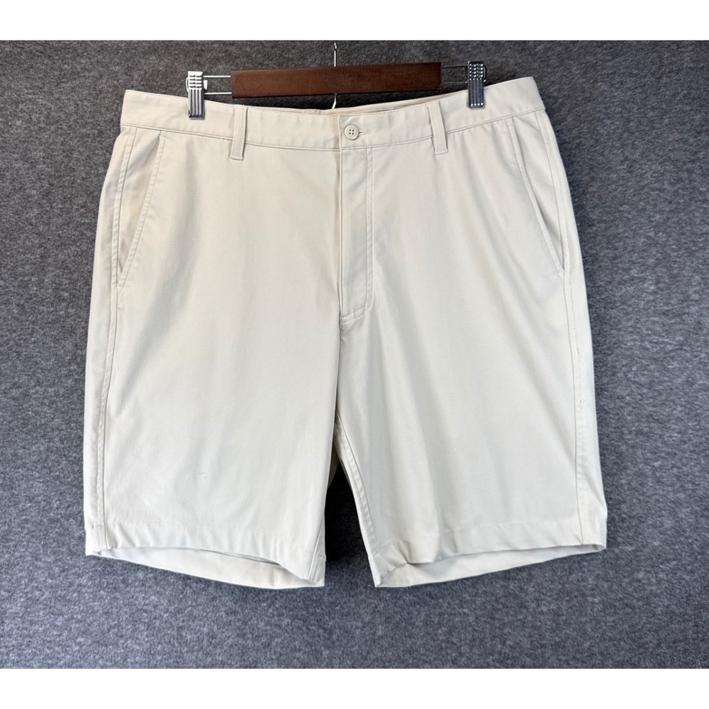 FootJoy Pace 9" Golf Shorts Mens 36 Khaki Lightweight Performance Flat Front